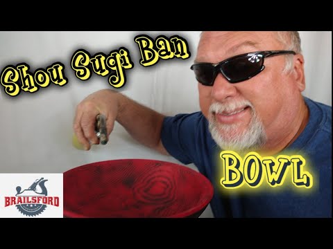 Making a Shou Sugi Ban Salad Bowl from White Oak