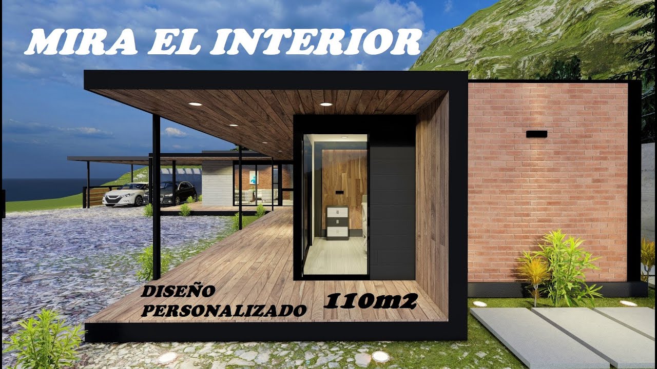 ✅ Type L Modern House Design with one floor and three bedrooms. Design of House with three bedrooms