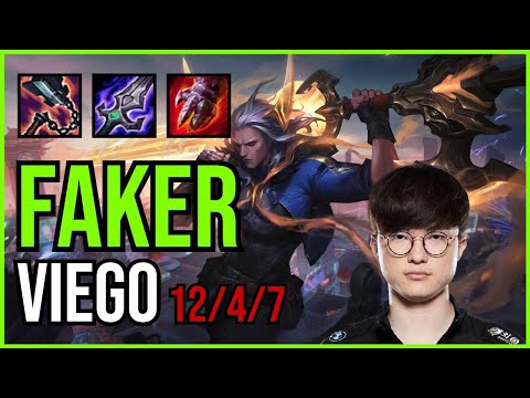 FAKER - VIEGO vs. GALIO Mid | KR MASTER | PATCH 11.2 | QUADRAKILL