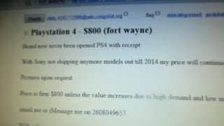 Calling PS4 Scalpers on Craigslist!