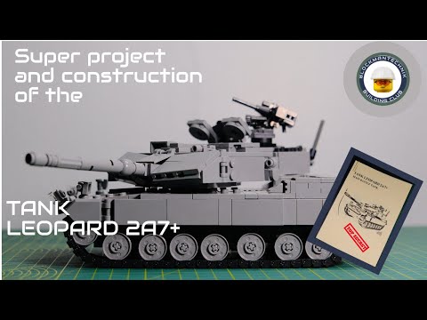 Leopard 2A7+  LEGO Technic Army Tank - SEMBO 207001  Main Battle Tank  (Speed Build, Super Project)