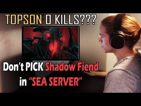 TOPSON First Time to Get ZERO KILLS in a GAME??? — Only in SEA SERVER!!! DOTA 2