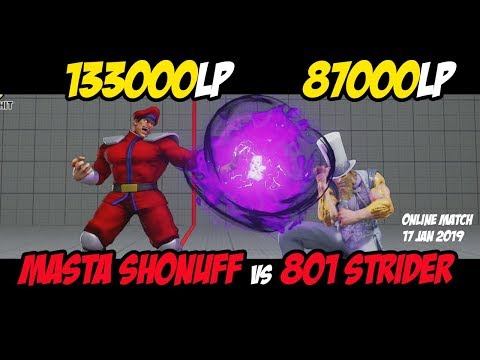 MastaShonuff(133,000 Bison) vs 801 Strider(87,000 G) | SF5 Rank Match 17 Jan 2019