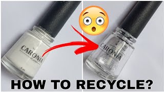 How to Reuse Nail Polish Bottle at Home | Easy Nail Polish Bottle Cleaning | Recycled Nail Bottle