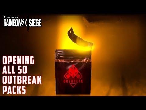 All 50 Outbreak Packs Opening | Rainbow Six Siege