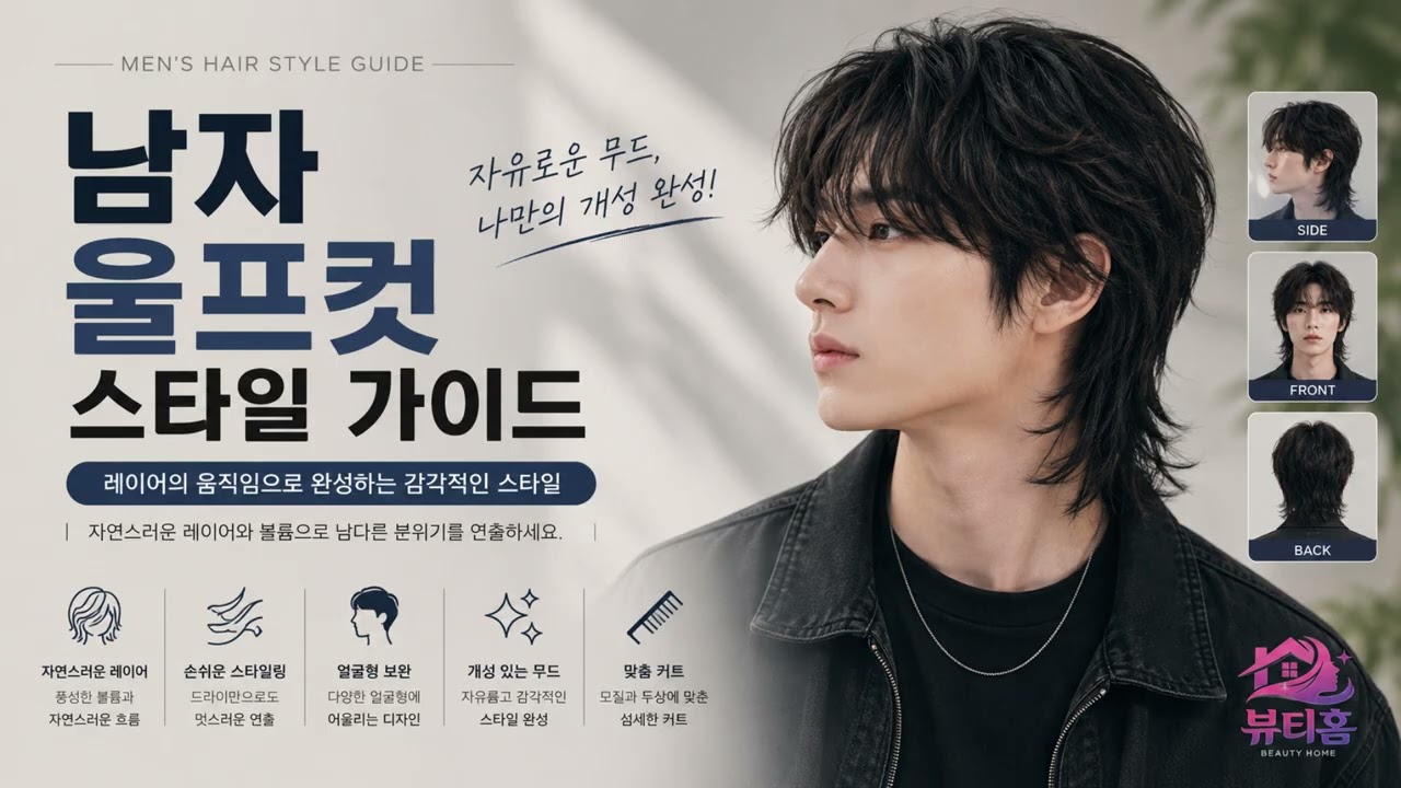 남자 울프컷 스타일 가이드