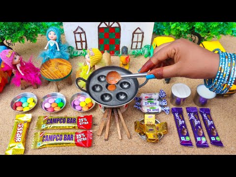 Miniature Campco bar Chocolate & Dairy Milk Chocolate Lava Cake | How To Make Mini Choco Lava Cake