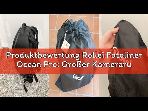 Produktbewertung Rollei Fotoliner Ocean Pro: Großer Kamerarucksack in Schwarz aus 49 recycleten PET-