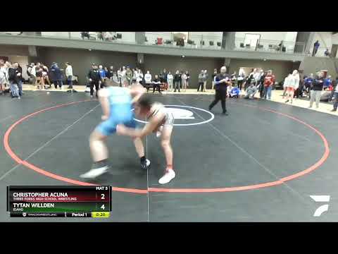 152 Lbs Cons. Round 3 - Christopher Acuna, Three Forks High School Wrestling Vs Tytan Willden, Ida