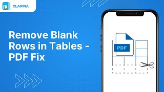 Download the video "Automatically Delete Empty Rows in PDFs ⢸ Frequent Asked Questions in Clappia"