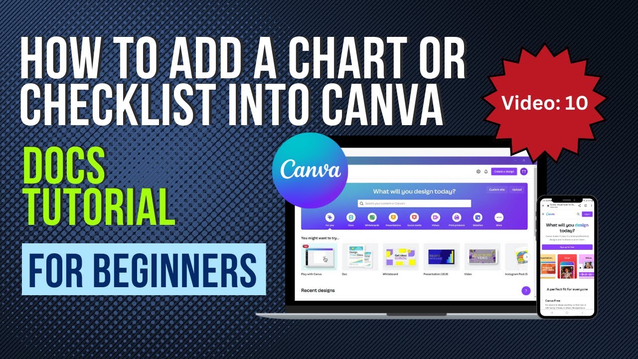 How To Add A Chart Or Checklist Into Canva Docs: Tutorial For Beginners