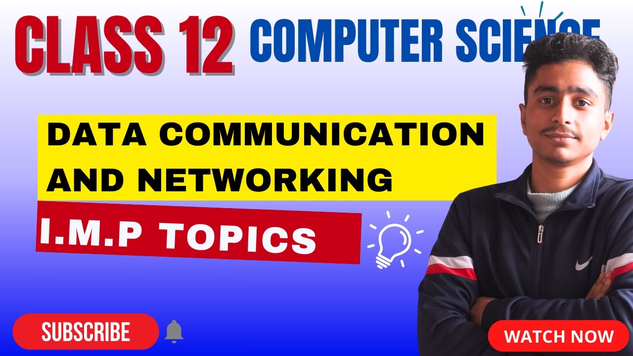CLASS 12 COMPUTER SCIENCE CHAPTER 2 DATA COMMUNICATION AND NETWORKING #elopeeth #computerscience