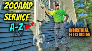 Full 200 AMP Electrical Service Upgrade Install