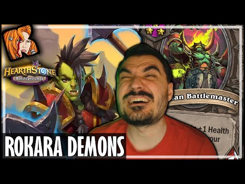 ROKARA DEMONS IS PRETTY GOOD! - Hearthstone Battlegrounds