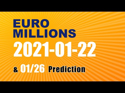 Winning numbers prediction for 2021-01-26|Euro Millions