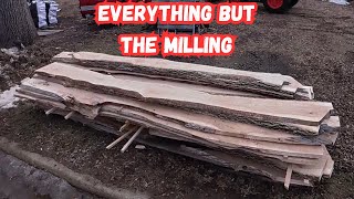 Milling some Ash logs and showing everything BUT the milling
