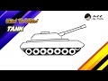 How to draw a Tank step by step