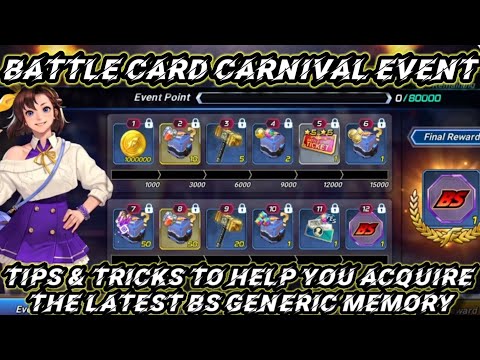 Battle Card Carnival Event Tips & Tricks to Acquire the BS Generic Memory - KoF Allstar