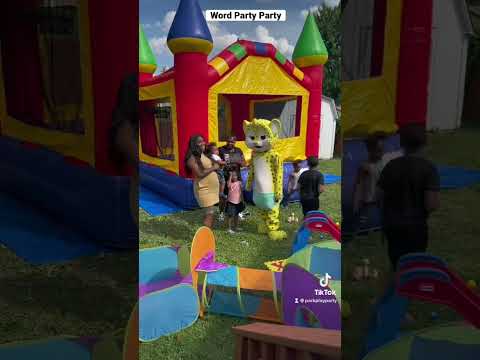 Word Party Mascot Character Party