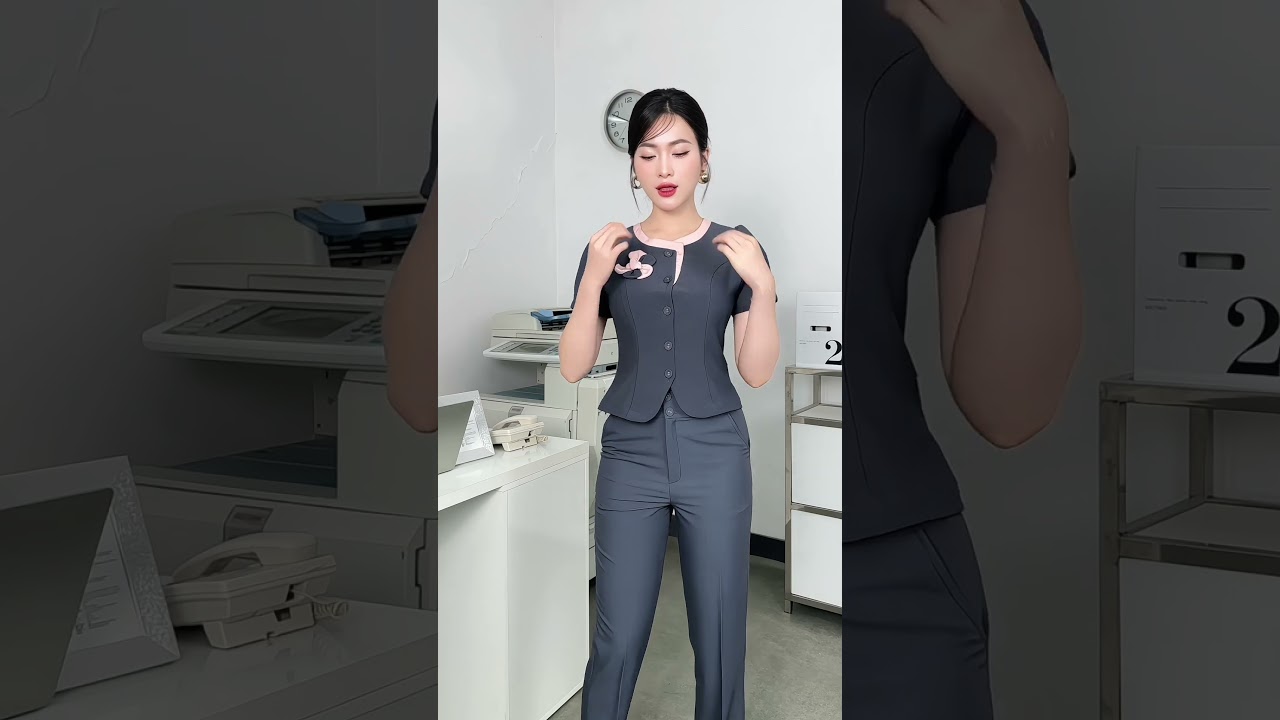 Sơ mi phối cổ hoa ngực xinh xắn, điệu đà, ghép set sang chảnh NKSM2501010 ( Không kèm CV/QU/PK)