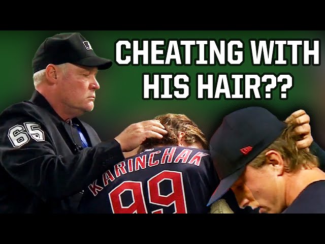 Pitcher accused of cheating via his hair, a breakdown
