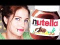 ASMR Eating NUTELLA EXTREMELY Sticky Mouth Sounds CRUNCHY