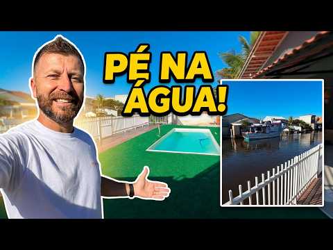 TOUR COMPLETO: Casa com Pier Particular e Pé na Água