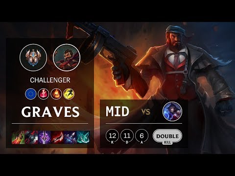 Graves Mid vs Ahri - EUW Challenger Patch 10.5