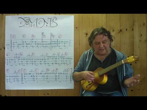 Fingerstyle UKULELE Lesson #350: DEMONS (Imagine Dragons)