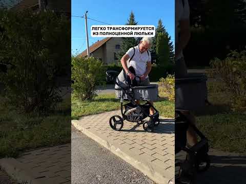 Миниатюра изображения товара Детская универсальная коляска Bubago Model Zoom 3 в 1 / BG 196-2  (темно-серый)