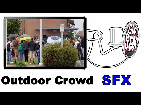 Gathering High School Crowd Sound Effect - Royalty Free Outdoor event Ambient background Noise