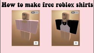 How To Make FREE Aesthetic Roblox Shirts Without Premium ♡  [NO ROBUX]