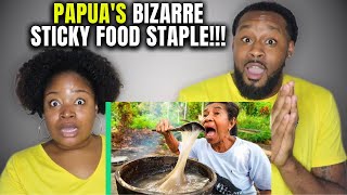 🇵🇬 Papua's Bizarre Sticky Food Staple + STREET FOOD in Jayapura, West Papua! | TheDemouchetsREACT