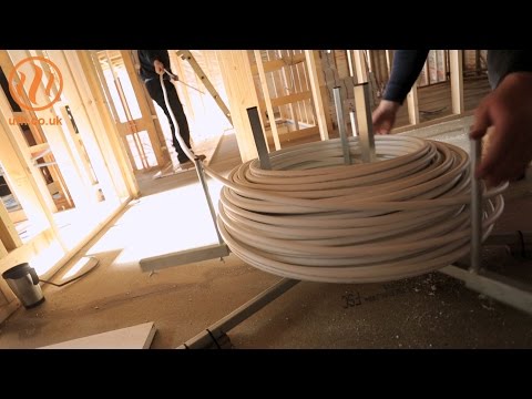 How to use an underfloor heating pipe decoiler by Continal Underfloor