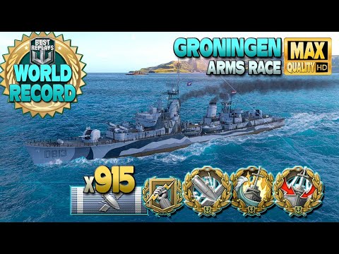 New Groningen world record on map Hotspot (AR) - World of Warships