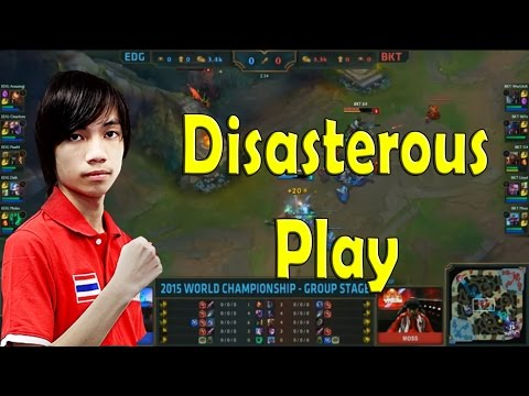 Warl0ck with a disasterous play