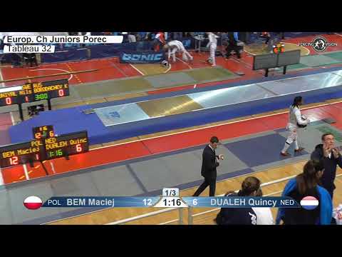 2020 xx T32 03 M F Individual Porec CRO ZC Juniors BLUE BEM POL vs DUALEH NED