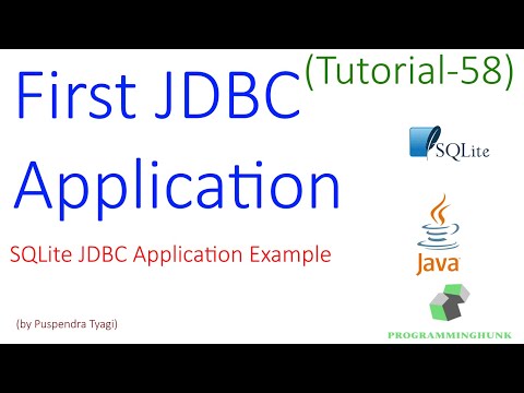Creating Sqlite Jdbc Application First Jdbc Program Java Tutorial 58 Latest 2020