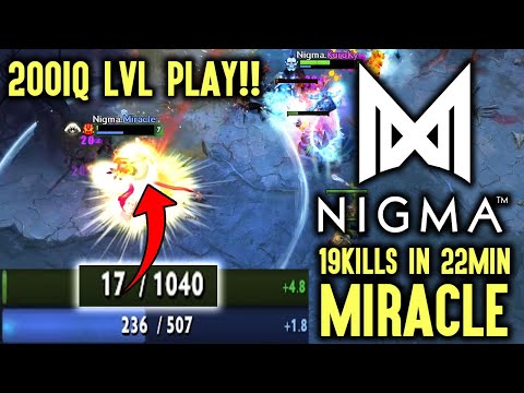 NIGMA.MIRACLE SERIOUS 200IQ LVL PLAYS - NO MERCY 19KILLS | 2020 WePlay! Bukovel Minor Dota 2