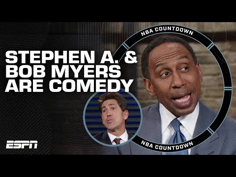 Bob Myers pokes fun at Stephen A. during 76ers-Heat halftime ???? | NBA Countdown