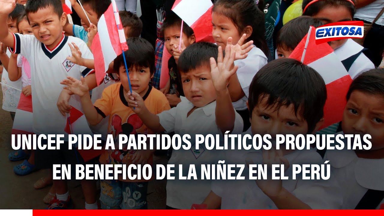 🔴🔵 Unicef pide a partidos políticos propuestas enfocadas en la niñez para las elecciones de 2026