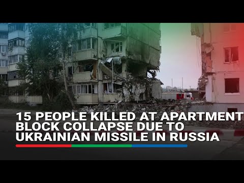 15 people killed at apartment block collapse due to Ukrainian missile in Russia