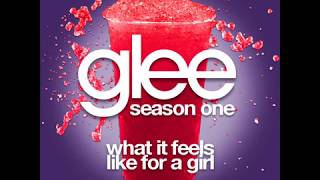 Glee - What It Feels Like For A Girl [LYRICS]