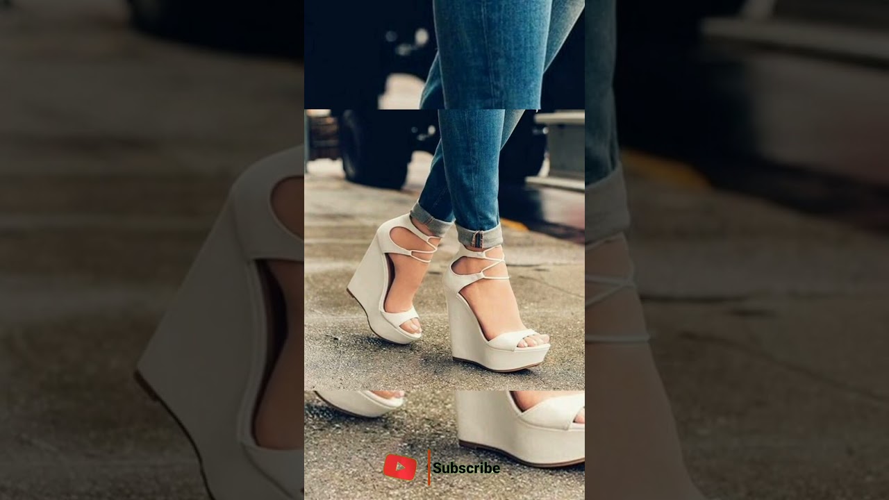 Summer Wedge Heels Design 2023 Girls | Summer Wedge Sandals 2023| Wedge Heels Collection #shorts