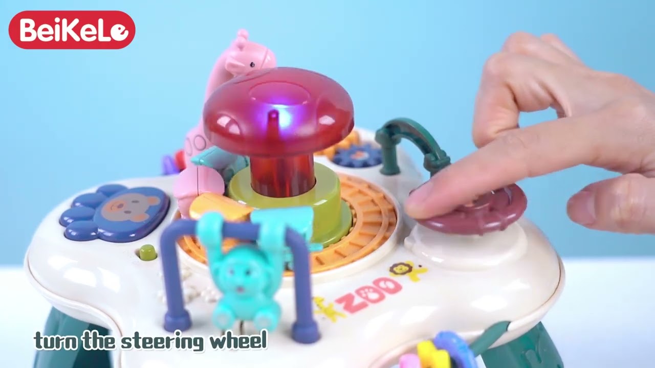 Boldog állatkert játszóasztal videó