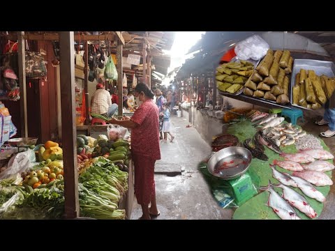Morning Market Scenes - Walking Around Phsar Mornn Ang Market @ Toul Kork Phnom Penh