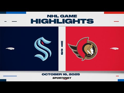 NHL Highlights | Kraken vs. Senators - October 16, 2025