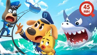 🦈 A Big Shark is Coming | Cartoons for Kids | Play Safe | Police Rescue | Sheriff Labrador