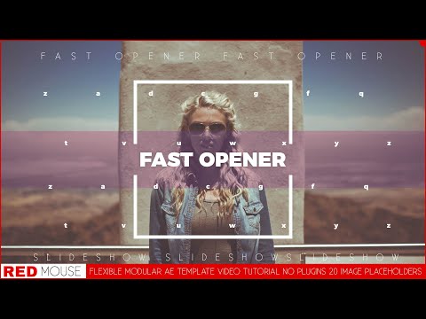 Fast Modern Opener Royalty Free After Effect Template