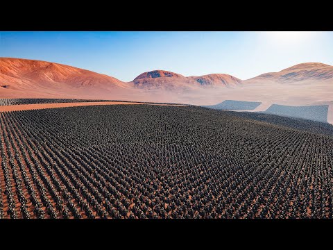 100.000 DWARFS vs 100.000 ORCS  | Epic Fantasy Battle Simulator